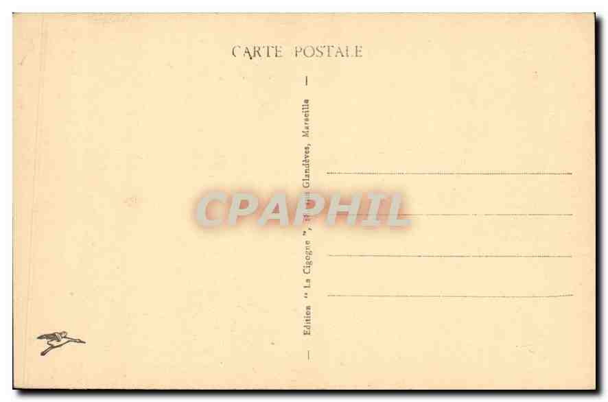 CPA Marseille Vue generale d'Ensoume et les Iles  — Verso