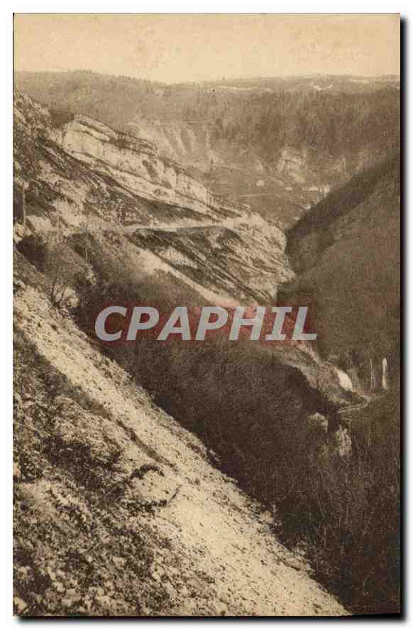 CPA Route de St Claude a Geneve Cirque et Cascades du Flumen 