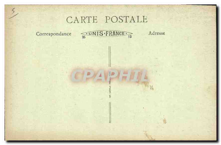 CPA Charlieu Loire Le Porche de l'Abbaye des Benedictins  — Rückseite