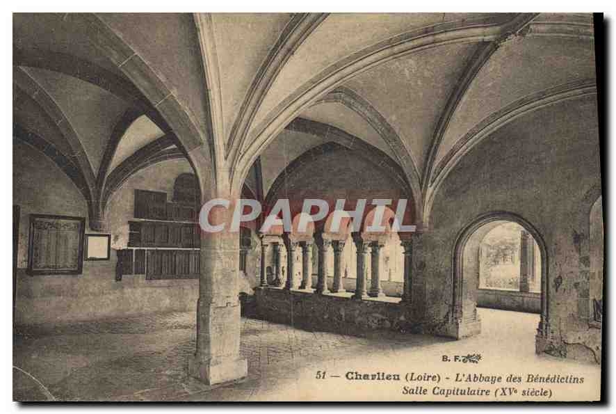 CPA Charlieu Loire l'Abbaye des Benedictines Salle Capitulaire 