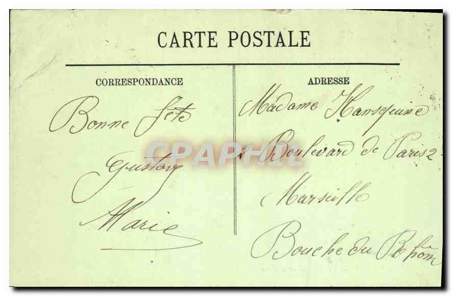 CPA Amboise Le Chateau et le Quai  — Verso