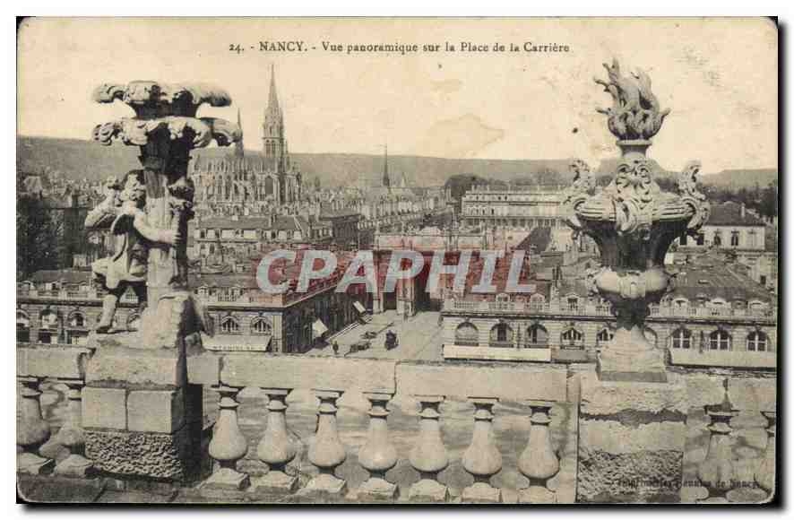 NANCY - Vue panoramique sur la Place de la Carrière — Éditeur : Imprimerie de Nancy, n° 24