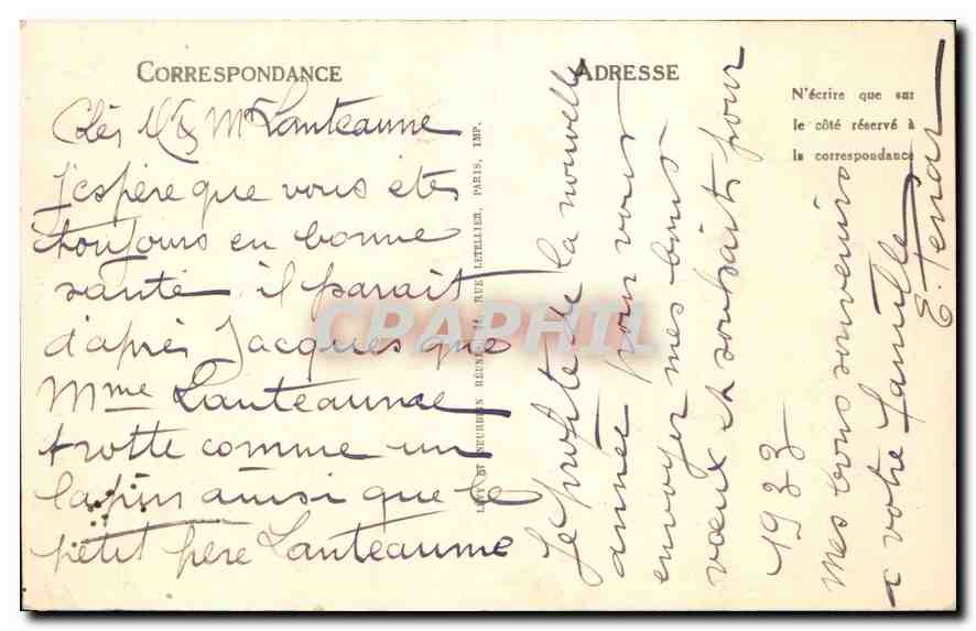 Boulogne-sur-Mer — La Cathédrale — La Chaire — LL — n°209 — Verso