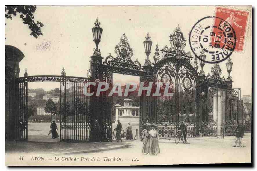 LYON — La Grille du Parc de la Tête d'Or — LL. n°41