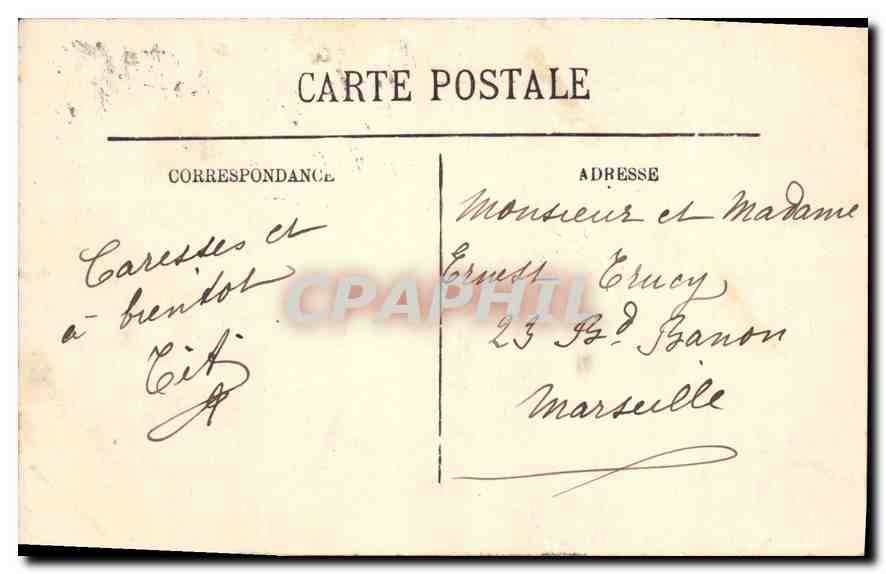 CPA Lyon Le Parc aux Daims — Verso