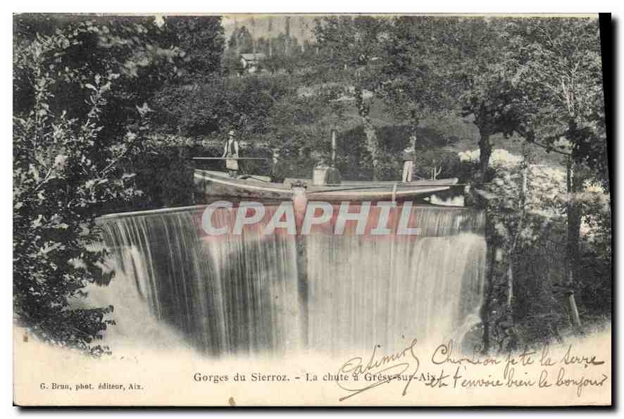 CPA Georges du Sierroz La chute a Gresy sur Aix 