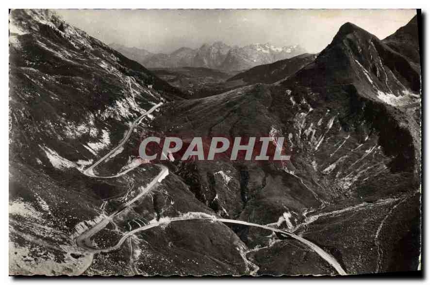 CPA Le Col de la Colomniere Haute Savoie Vue aerinne au fond le Blet 