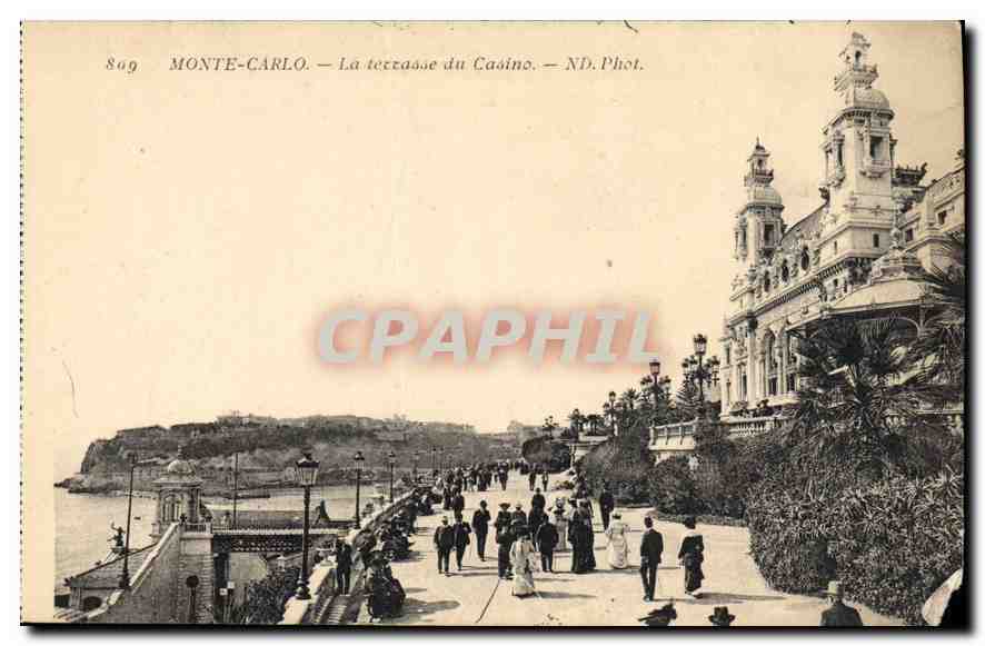 CPA Monte Carlo La terrasse du Casino 
