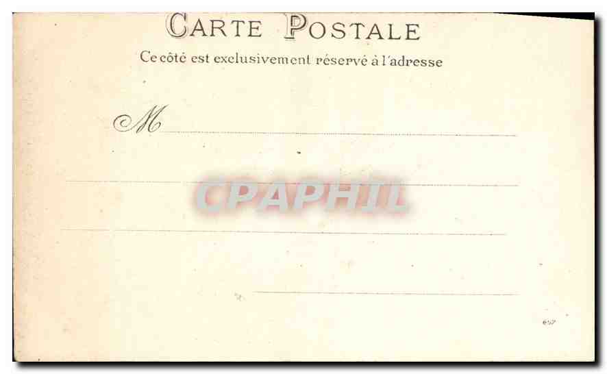 CPA Fourviere Ancienne Chapelle Lyon — Verso
