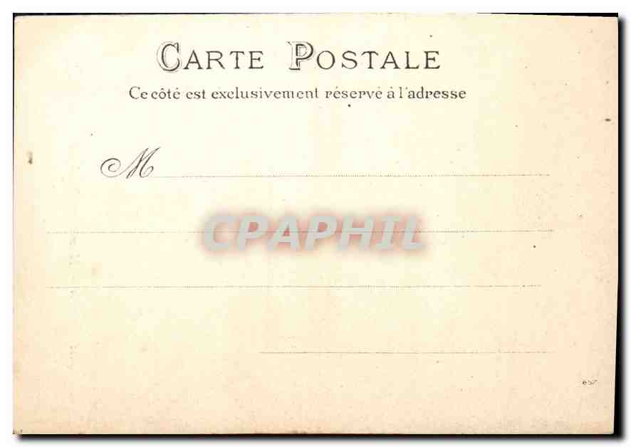 CPA Lyon Monument Burdeau  — Verso