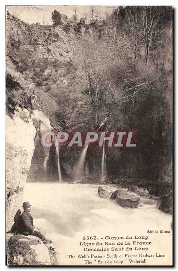 CPA Gorges du Loup Ligne du Sud de la France Cascade Saut du Loup 