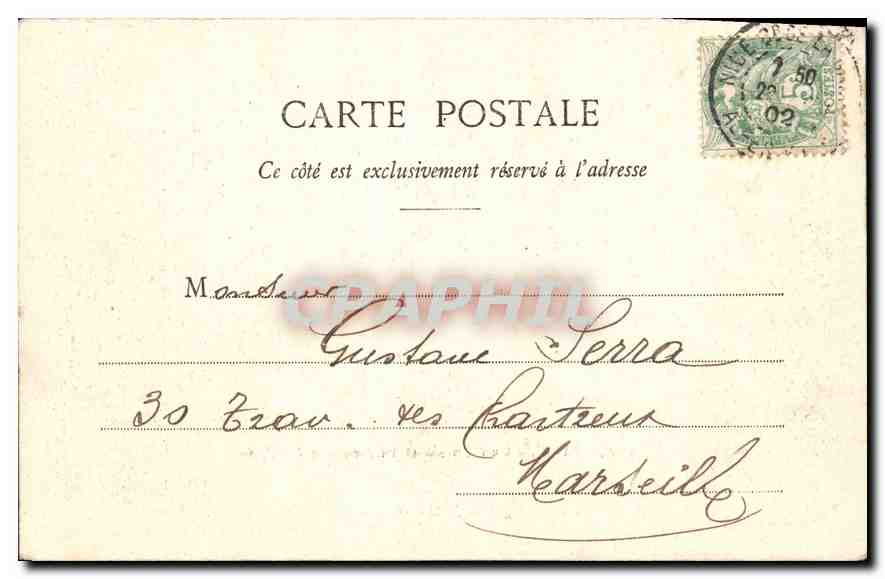Nice — Le Casino et nouveaux Jardins — Édition Giletta, phot. Nice, n° 512 — Rückseite