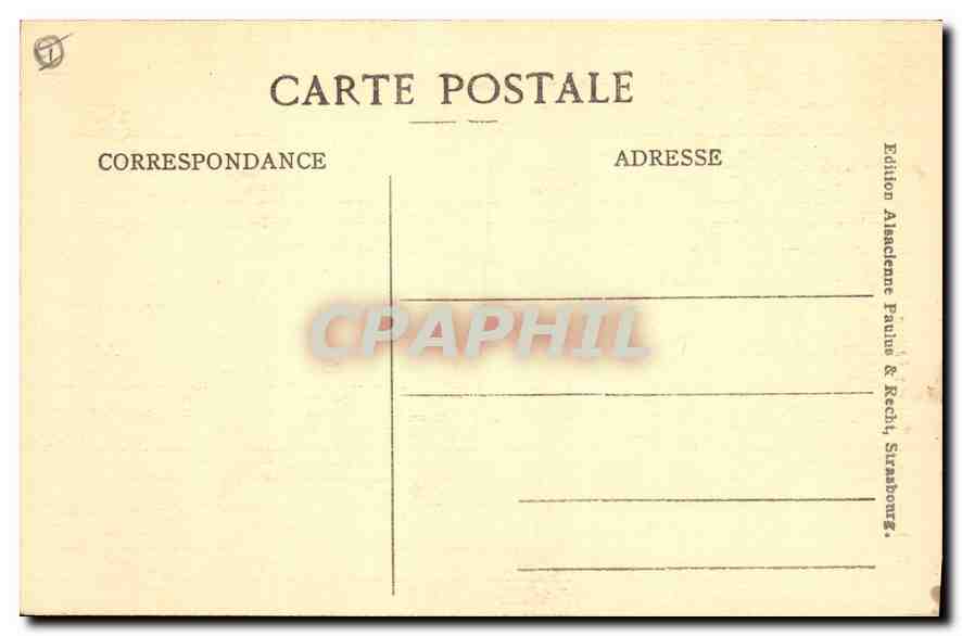 CPA Mont Sainte Odile  — Rückseite