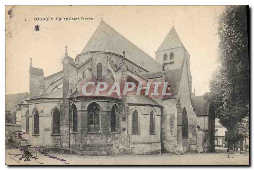 CPA Bourges Eglise Saint Pierre 