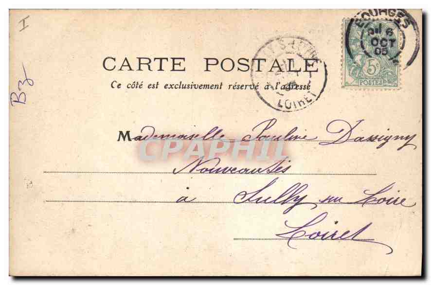 CPA Bourges Eglise Saint Pierre  — Rückseite