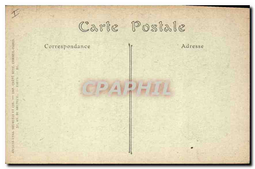 CPA Cathedrale de Bourges Voussure du Portail central  — Rückseite