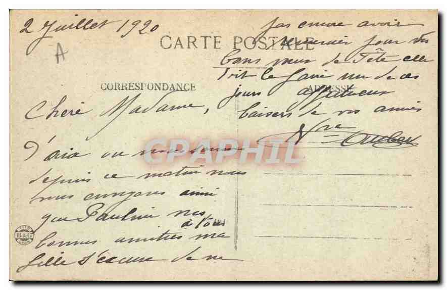 CPA Aix les Bains Le Lac du Bourges vu du Grand Port  — Verso