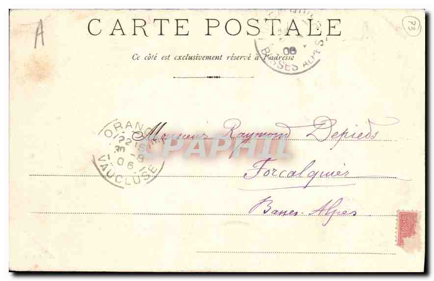 CPA Aix les Bains  Arc de Campanus  — Rückseite