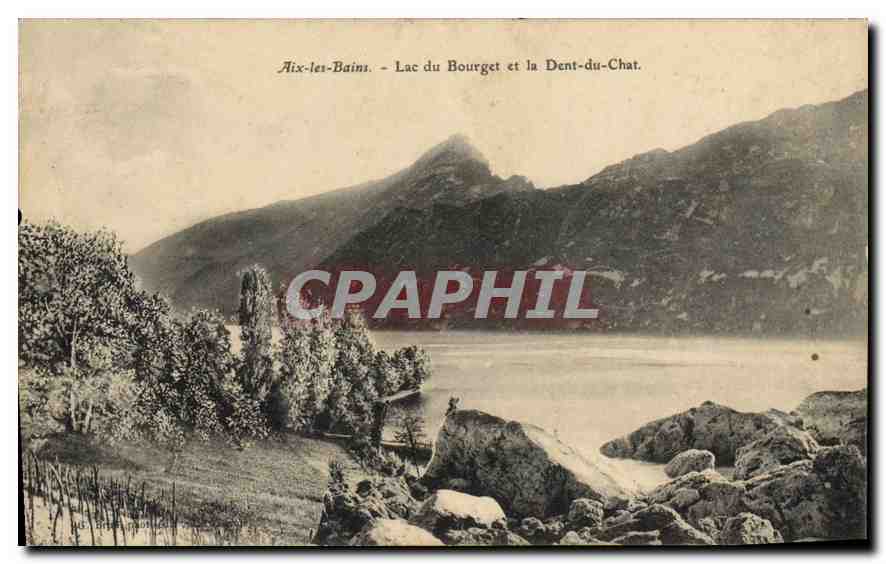 CPA Aix les Bains Lac du Borget et la Dent du Chat 