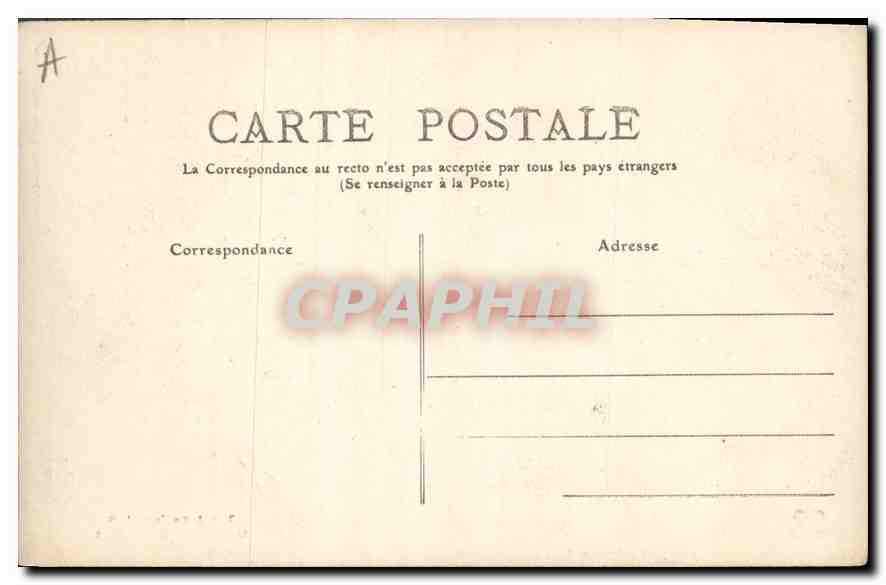CPA Aix les Bains Un coin du Grand Port  — Verso