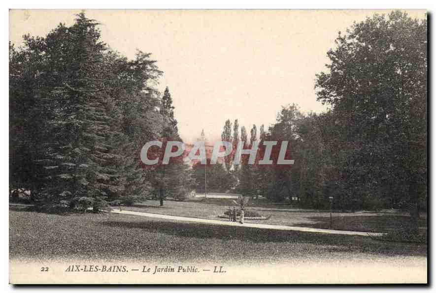 CPA Aix les Bain Le Jardin Public 