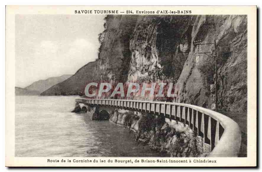 CPA Savoie Tourisme Environs d'Aix les Bains Route de la Corniche du Lac du Bourget 