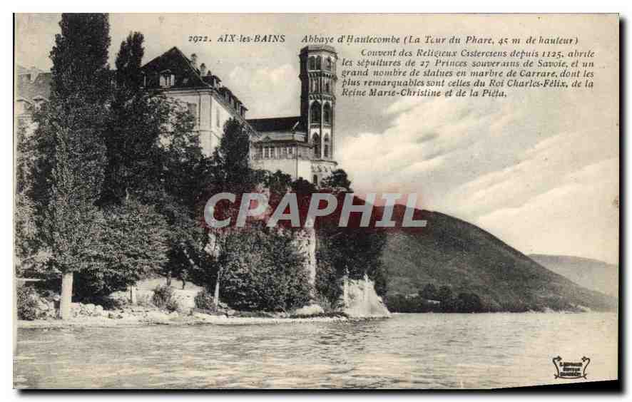 CPA Aix les Bain Abbaye d'Hautecombe La Tour du Phare 