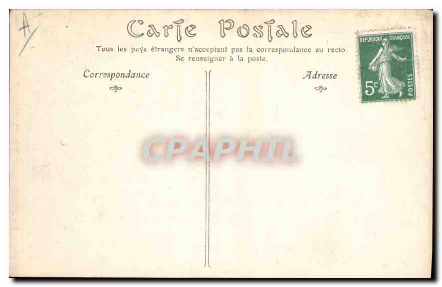 CPA Aix les Bain Le Cercle  — Verso