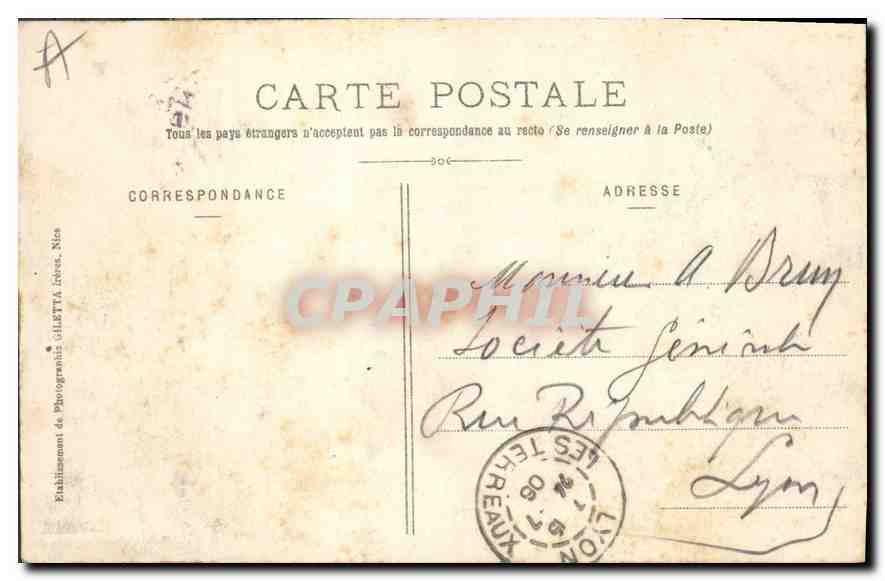 CPA Aix les Bain Bords du Lac du Bourget  — Rückseite