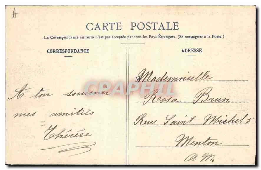 CPA Environs d'Aix les Bains Etablissement de Marlioz  — Rückseite