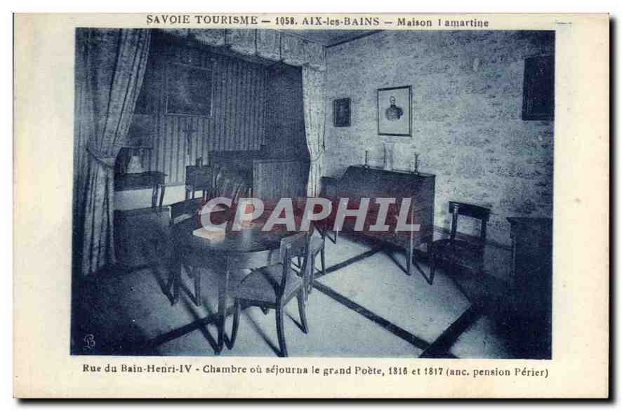 CPA Savoie Tourisme Aix les Bains Hotel Maison Lamartine Rue du Bain Henri IV 