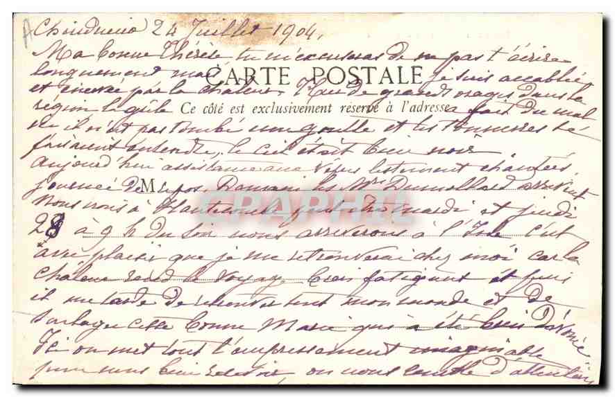 CPA Route d'Aix les Bains a Chindrieux  — Rückseite