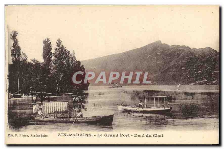 CPA Aix les Bains Le Grand Port Dent du Chat 
