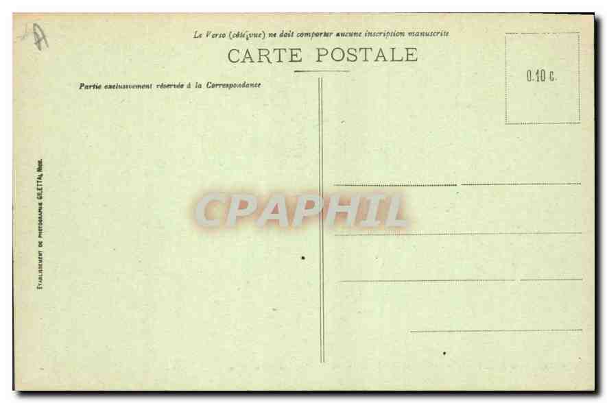 CPA Aix les Bains Le Grand Port Dent du Chat  — Verso