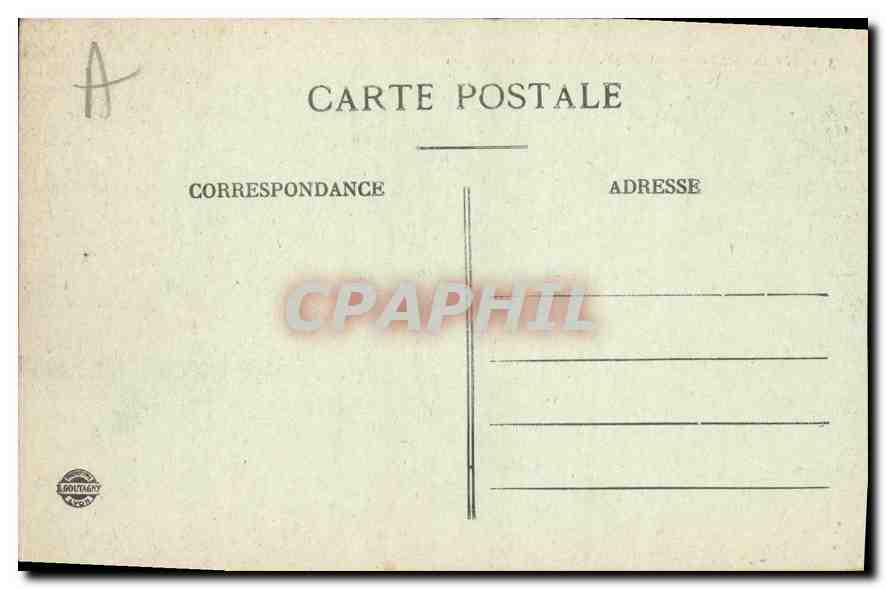 CPA Aix les Bains l'Etablissement Thermal et Porteurs  — Verso