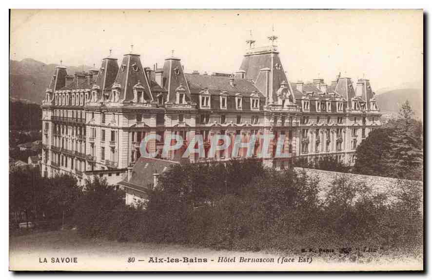 CPA La Savoie Aix les Bains Hotek Bernascon face Est 