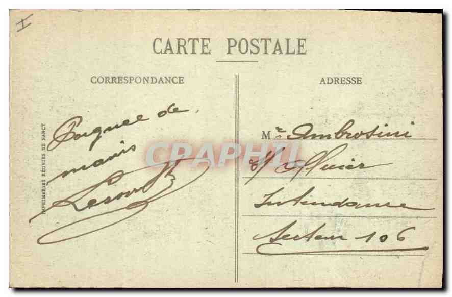 CPA Rouen Vue generale  — Rückseite