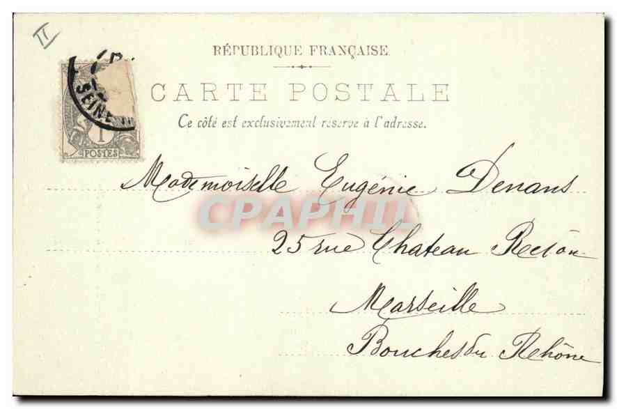 CPA Rouen La Rue de la Grosse Horloge  — Rückseite