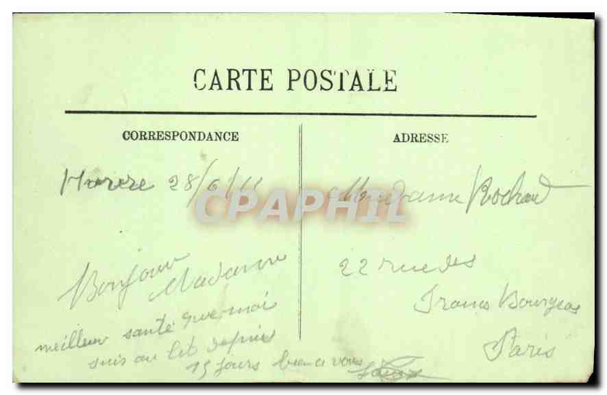 CPA Le Havre la Rue de Paris  — Rückseite