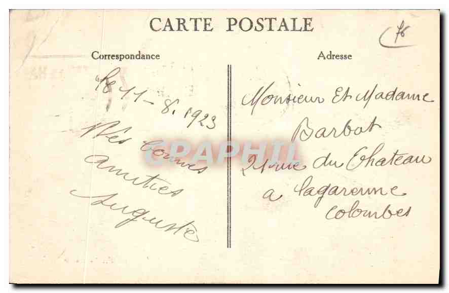 CPA Le Havre Voilier rentrant au Port  — Rückseite