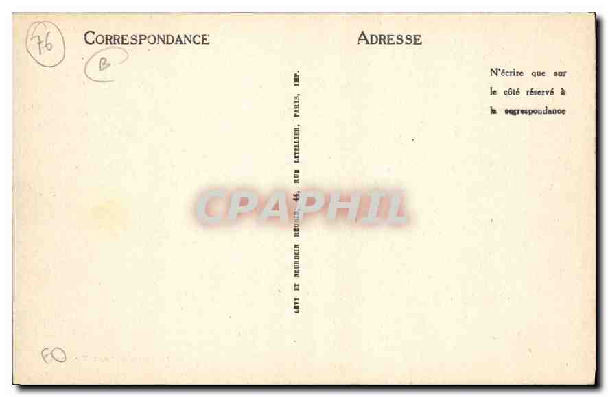 CPA Le Havre la Plage  — Rückseite