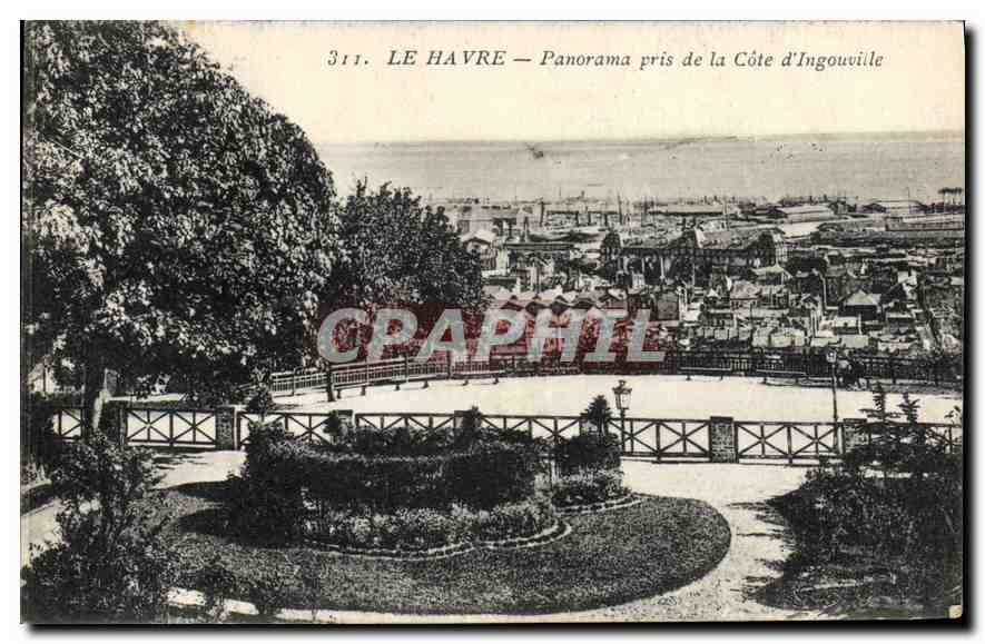 CPA Le Havre Panorama pris de la Cote d'Ingouville 