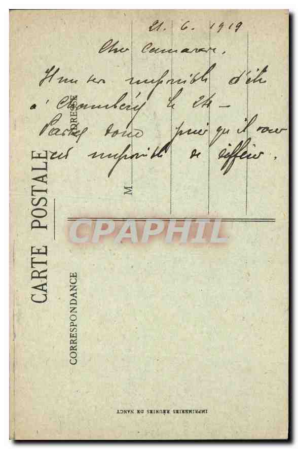 CPA Le Havre vue generale de la Rue de Paris Vers la Mer  — Rückseite