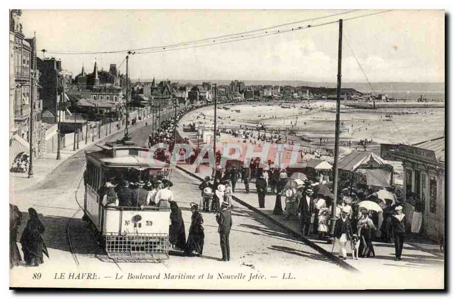 Le Havre — Der Maritime Boulevard und die Neue Mole — LL. N° 89