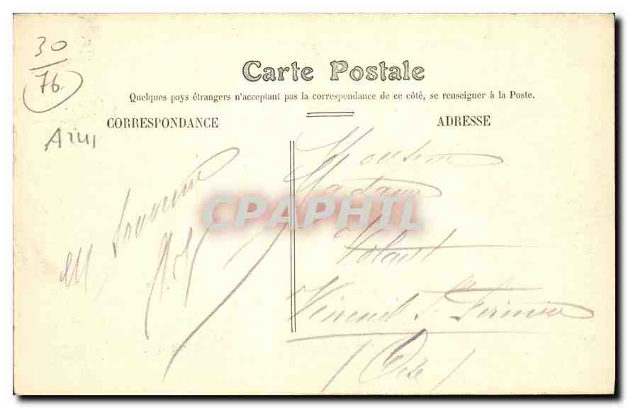 CPA Le Havre la Vierge Noire a Graville  — Rückseite
