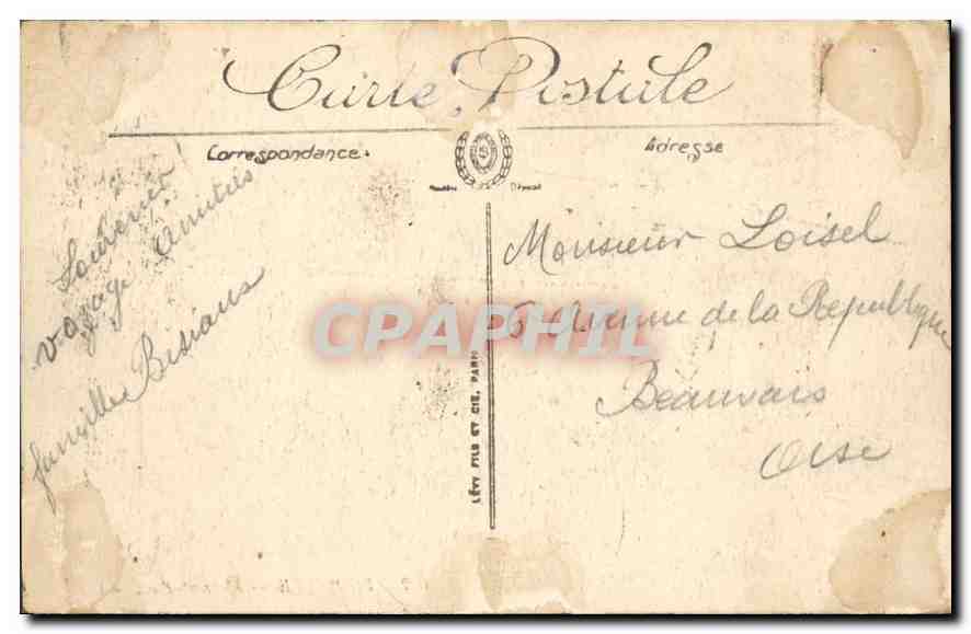 CPA Le Havre l'Avant Port Bateau — Rückseite