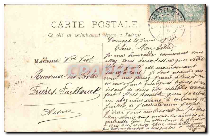 CPA Le Havre le Bassin du Commerce  — Rückseite