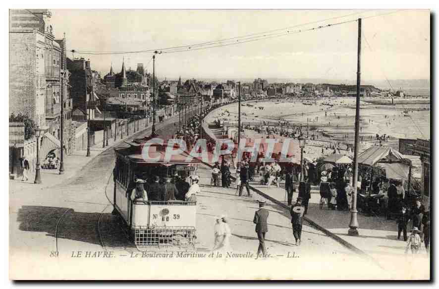 Le Havre — Le Boulevard Maritime et la Nouvelle Jetée — LL. — N° 89