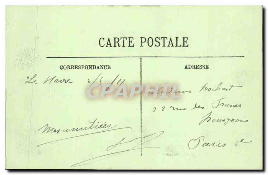 Le Havre — Le Boulevard Maritime et la Nouvelle Jetée — LL. — N° 89 — Verso