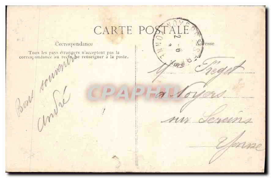 CPA Le Havre la Jetee par gros temps  — Rückseite
